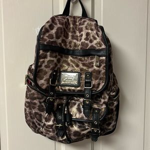 Juicy Couture animal print backpack